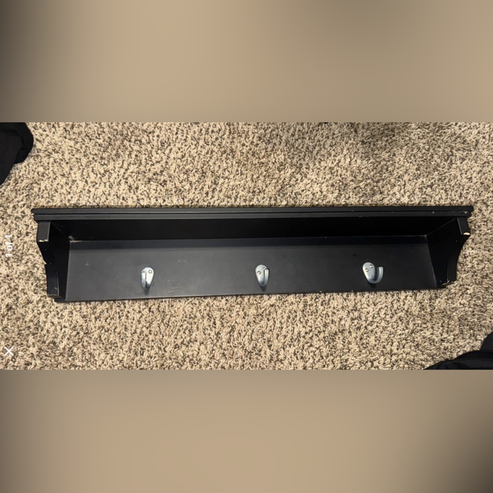 Black Metal Wall Mount Bracket